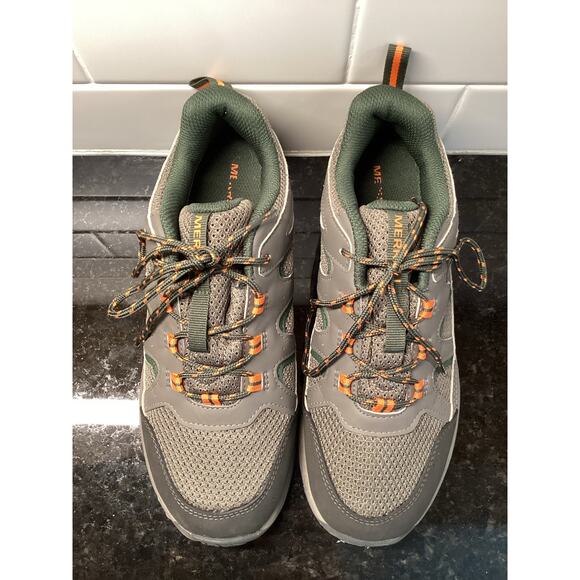 Merrell Men's Lace Up Waterproof Oak Creek Hiking Trail Shoes Gray Green 5.5 - Picture 4 of 9